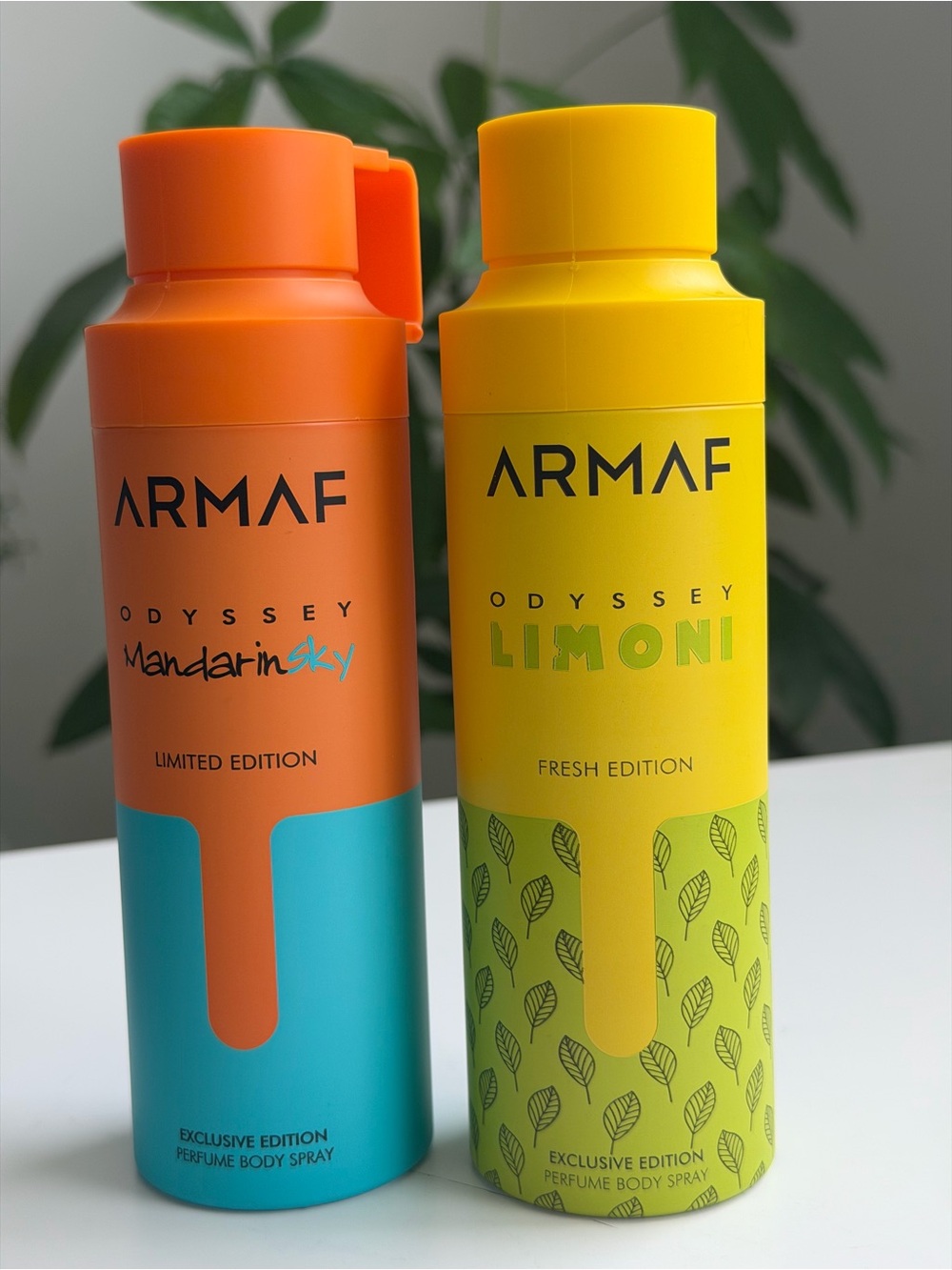 Armaf Odyssey Limoni + Odyssey Mandarin Sky Exclusive Perfume Body Spray Bundle